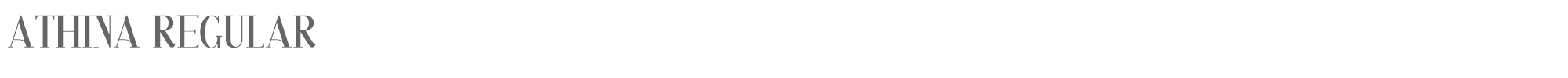 Sample characters Athina Font